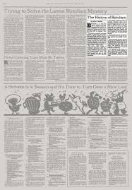They attack the nervous system (nerves, brain and spinal cord) and cause paralysis (muscle weakness). The History Of Botulism The New York Times