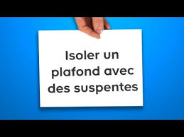 Isoler Un Plafond Avec Des Suspentes Castorama Youtube