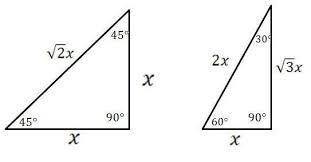 Special Right Triangles Use As An Extension To Conventional