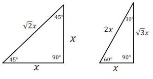 special right triangles use as an extension to conventional