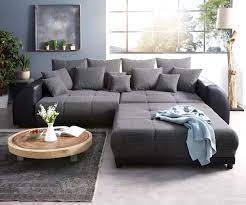Furniture love featuring varied selection of vintage design and architect furniture. Bigsofa Violetta Schwarz 310x135 Cm Inklusive Hocker Und Kissen Big Sofa Ebay