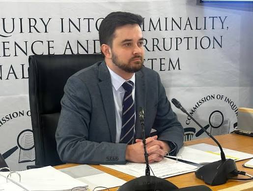 IN PICTURES] World Bank anti-corruption and governance expert Dr Albertus Schoeman is testifying before the Commission on the financial disclosure regimes applicable to South Africa's criminal justice system. For more visit sabcnews.com