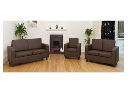 Living room sets rito valla ipe brevetti italian design 1960 iron faux leather. Faux Leather Sofa 2 3 Seater Sets Brown Black Cream Homegenies