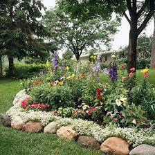 Garden Bed Edging Ideas Rock Garden Landscaping River Rock Garden Landscaping With Rocks