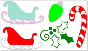 Free Svg File Christmas Decorations Santa Sleigh Candy Cane Holly Christmas Svg Files Christmas Svg Free Svg