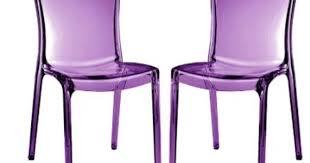 Robot Check Acrylic Dining Chairs Purple Home Offices Chair Set