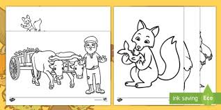 #ursulpacalitdevulpeuesul pacalit de vulpe ! Ursul PÄcÄlit De Vulpe Pagini De Colorat Teacher Made