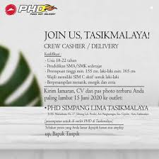 Lowongan bri syariah kc tasikmalaya about pt. Lowongan Kerja Phd Pizza Hut Delivery Tasikmalaya 2020 Lokerhariini Com