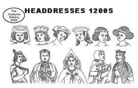 The Handbook Of German Dress Hair Headdress 1200s 1400s German Dress Elizabethan Costume 1200s Fashion