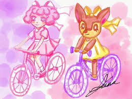 I'm looking for blue and pink mountain bike colors. Animal Crossing Bike Art Animal Crossing Amino