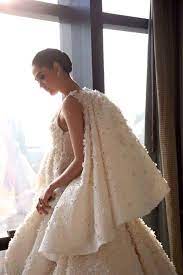 Chompoo Araya A Hargate In A Custom Giambattista Valli Haute Couture Gown On Her Wedding Day Wedding Dress Couture Wedding Dresses Wedding Gowns