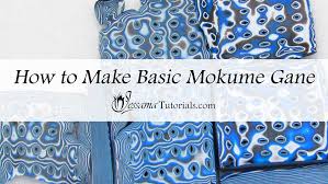 The one discussed here involves crackling the clay itself. Basic Mokume Gane Polymer Clay Technique