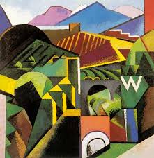 Auguste Herbin Paysage De Ceret 1913 Huile Sur Toile 94 X 91 5 Cm Coll Musee Art Moderne Ceret Art Moderne Les Arts Art Cubiste