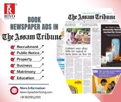 The-Assam-Tribune. Ad Rates 2024 | Book ...