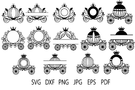 Princess Carriage Svg Cinderella S Coach By Julydigitalimages Thehungryjpeg Com