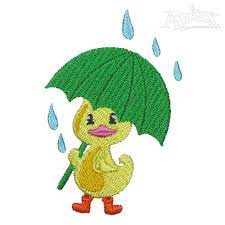 Little Duck Holding Umbrella Embroidery Designs Animal Embroidery Designs Embroidery Designs Animal Embroidery