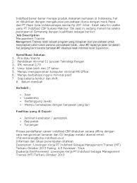 Pt kencana indah plastik indonesia, didirikan di semarang pada tahun 2002. Rejecttorture Alamat Email Pt Indofood Semarang Indofood E Recruitment Cabang Bandung Didirikan Pada Bulan Mei 1992 Dengan Nama Pt Karya Pangan Inti Sejati Yang Merupakan Salah Satu Cabang Dari Pt