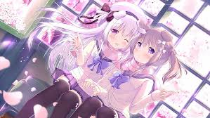 This includes edits that only provide a reaction to or summary of the initial media. 3072x768px Free Download Hd Wallpaper Anime Girls White Hair Miniskirt Purple Eyes Stockings Wallpaper Flare