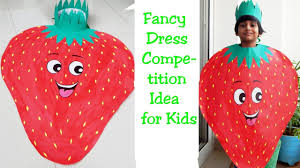 How To Make Strawberry Fancy Dress For Kids Fruit Fancy Dress Competition Idea Fancy Dress Ideas