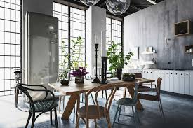 A muted, contemporary concrete look top is crafted from polystone, and stands atop a. 81 Industrial Dining Room Ideas Photos Home Stratosphere