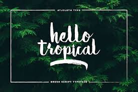 It's designed and shared by ocean studio. Hello Tropical 23679 Other Font Bundles Beach Fonts Summer Font Script Typeface