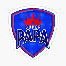 Super Papa Stickers Redbubble