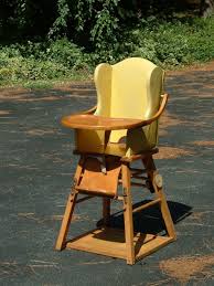 Vintage Wood High Chair Convertible Retro Wood High Chairs Vintage High Chairs Chair