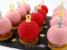 Boules De Noel Framboise Litchi Maman Tambouille Dessert Noel Boule Boule De Noel Gateau Boule
