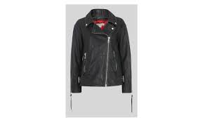 Black Lily Easy Tumbled Biker Whistles Clothes For Women Polo Neck Black