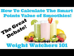 counting ww smartpoints in smoothies