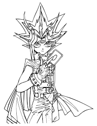 A page for describing characters: Printable Yugioh Coloring Pages Coloringme Com