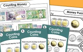 counting money worksheets canadian