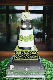 Black And Green Wedding Cake Wedding Cake Portfolio Sweet Swanky Cakes Fresh Flower Cake Damask Wedding Cake Cake