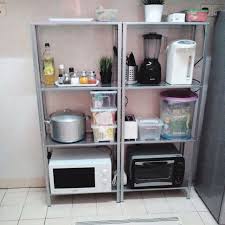 3 pieces ikea jamka food container transparent white/dark blue 1.2l bekas makanan tupperware. Hyllis Ikea Rak Dapur Home Furniture Home Decor On Carousell