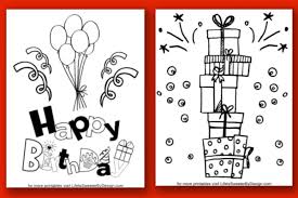 Foster the literacy skills in your child with these free, printable coloring pages that can be easily assembled int. Happy Birthday Coloring Pages Life Is Sweeter By Design
