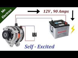Maybe you would like to learn more about one of these? 12v 90 Amps Car Alternator To Self Excited Generator Using Diode Youtube Car Alternator Electronic Circuit Projects Free Energy Generator