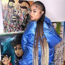 Indialove On Instagram Love Love Love Welcoming New Art In My Home S O Djanaimiche Black Girl Braided Hairstyles Black Girl Braids Girls Hairstyles Braids