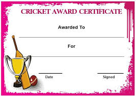 22 Well-designed Cricket Certificate Templates : Free Word Templates ...