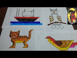 Maybe you would like to learn more about one of these? Graph Paper Drawing For Kids Drawing Pictures For Kids On Graph Paper Tarun Art Youtube
