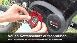 Bosch E Bike Kettenschutz Tauschen Youtube