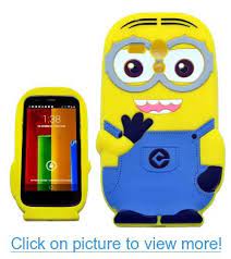Signico Motorola Moto G 3d Lovely Yellow Minions Soft Silicone Case Cover With Signico Clear Cloth Screen Protect Minion Phone Cases Motorola Phone Phone Cases