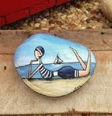 Epingle Par Mercedes Saldana Cabeza Sur Steinmalerei En 2020 Peintures De Plage Peinture Bricolage Enfant