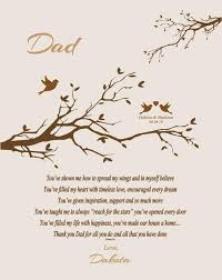 Wedding Thank You Gift For Dad From Daughter Or Son Personalized Wedding Print For Dad Father Of Bride Father Of Groom Choice Of Poem Mom Poems Mothers Day Poems Fathers Day Poems