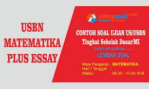 Itulah yang dapat kami sampaikan tentang, latihan soal unbk smk matematika, semoga artikel ini dapat bermanfaat, sekian dan terima kasih. Soal Ujian Sekolah Us Usbn Matematika Kelas 6 Plus Essay Dan Kunci Jawaban