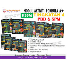 Modul Aktiviti Formula A Tingkatan 4 Kssm 2020 Pbd Spm Sasbadi Books Shopee Singapore