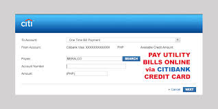 Here are the steps below: How To Pay Utility Bills Online Using Citibank Credit Card Investmnl