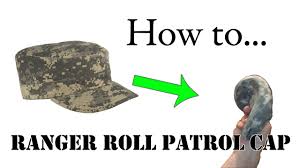 how to ranger roll your patrol cap ranger rolls cap