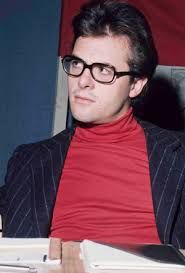 Image of French Singer Christophe (Daniel Bevilacqua) December 9, 1965 (b/w  photo)