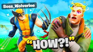 The wolverine's claws is a mythic weapon added in patch 14.10 in the marvel knockout ltm, then officially released in patch 14.20. I Trolled Him As Boss Wolverine In Fortnite Wolverine Claws Apho2018