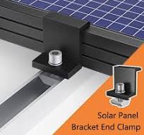 Solar Panel Mounting Z Bracket Adjustable End Clamp Solar Mounting Aluminum  Rail End Clamps For Solar Panel PV Mounting System